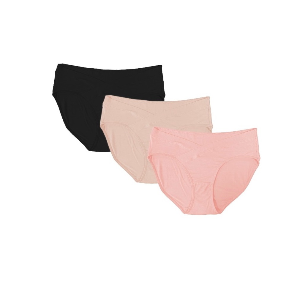 Secret Treasures Panties Set - Black, Nude, and Pink